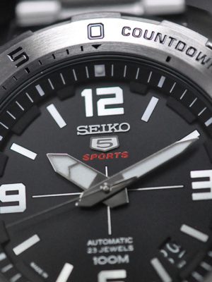 Seiko | Seiko 5 Sports Black w/ Countdown (Gents)